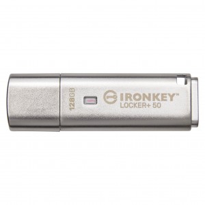 Kingston Ironkey Locker+ 50 USB 3.2 Gen 1 隨身碟 128GB