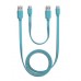 MicroUSB Cable 2 pcs Set - Blue