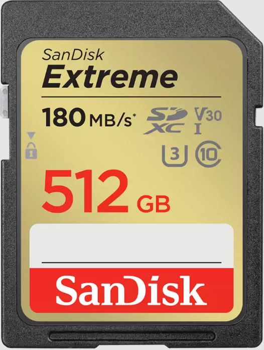 Sandisk Extreme 512gb Sdxc Uhs I Card